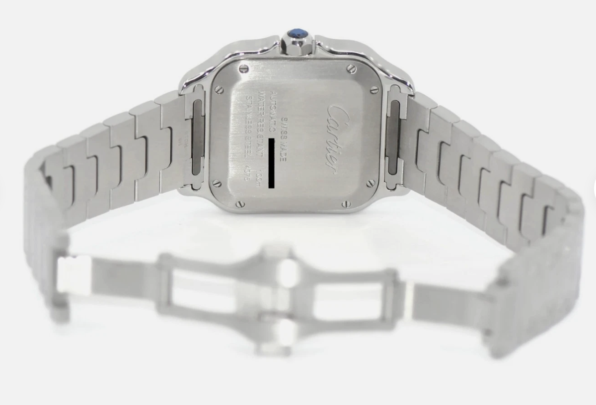 Cartier Santos Large Green Dial WSSA0061 - PatinaLuxe Luxury Watch Investment